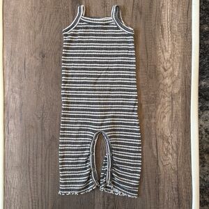 Kate Quinn Ribbed Striped Romper Jumpsuit Tank 12-18M